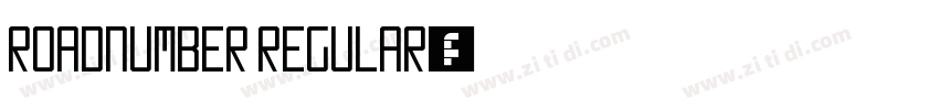 RoadNumber Regular字体转换
